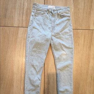 Light wash American apparel skinny jeans